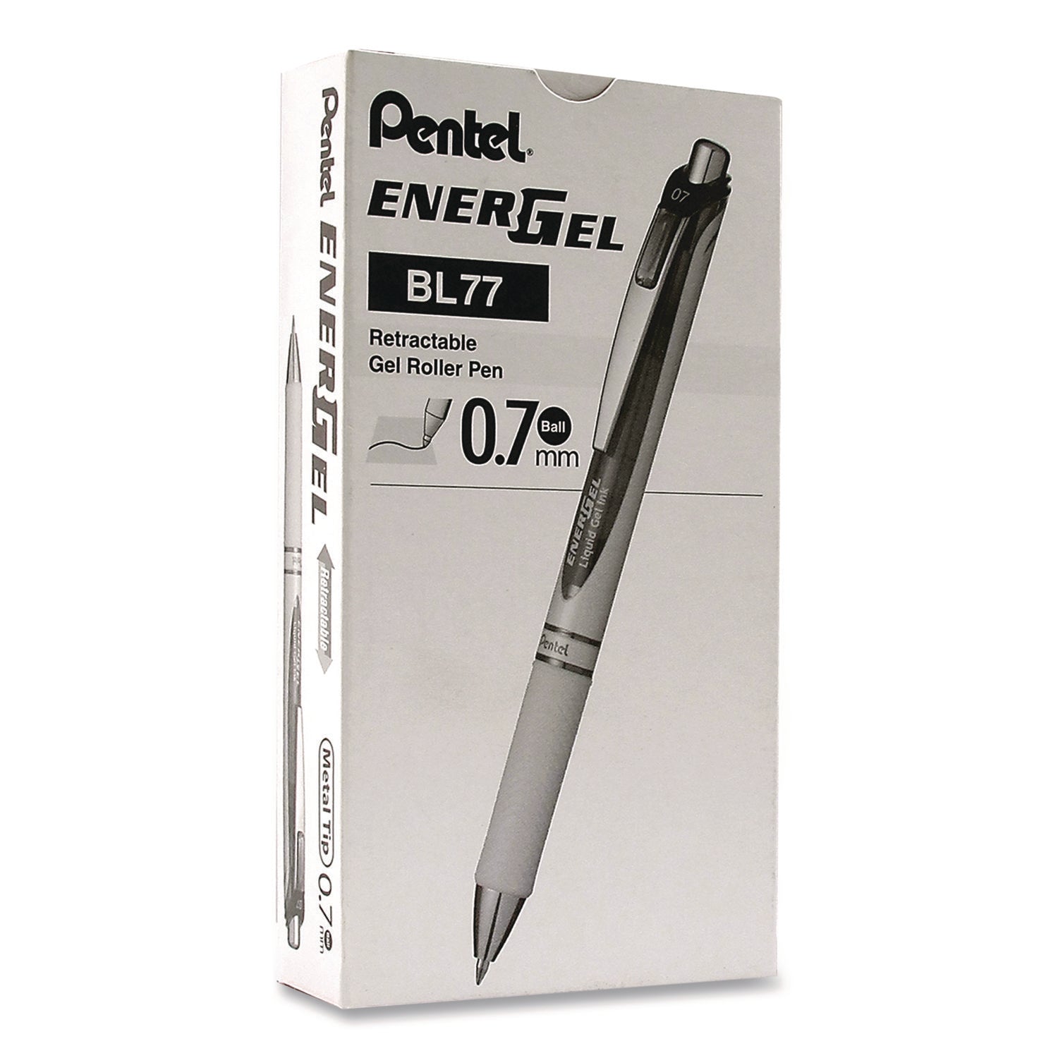 pentel-r-energel-rtx-deluxe-gel-pen-retractable-medium-0-7-mm-black-ink-pearl-translucent-pink-barrel-dozen-penbl77pwpadz_1